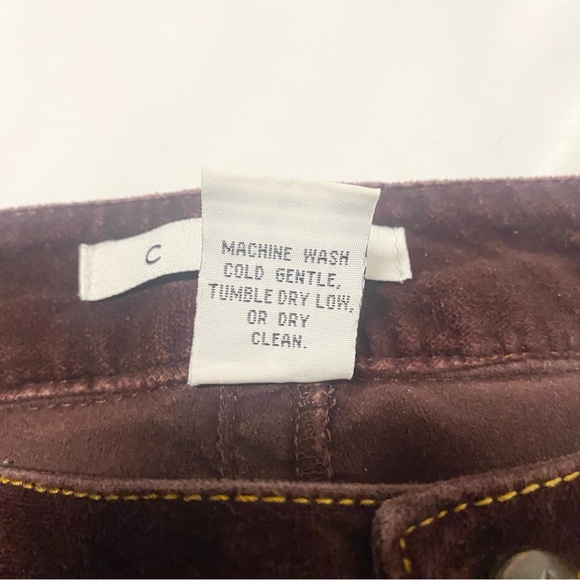 CAbi Burgundy Straight Leg Velvety Pants - Picture 4 of 10